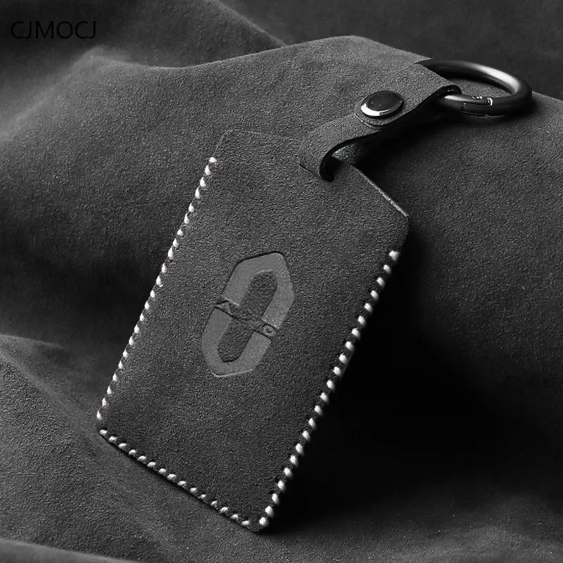 

Suede Car Key Case Cover Holder Key Shell Buckle for AITO M5