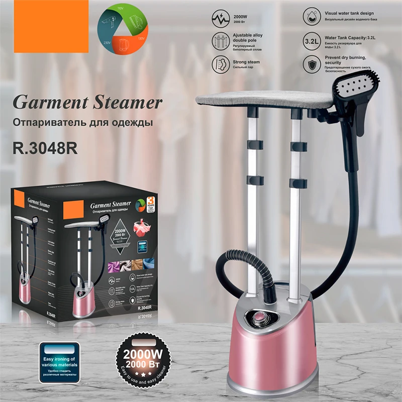 2000W Ironing Machine, 220V Home Clothing Iron, 3.2L Handheld Iron, Garment Steamer, Home Upright Electric Iron
