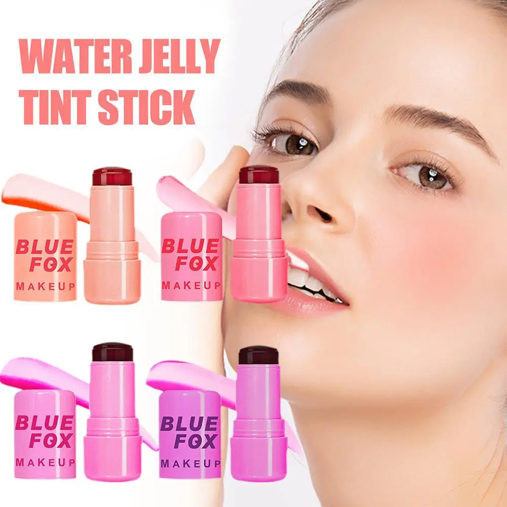 Blush Lip Gloss Stick Blusher Whitening Natural Lasting Lip Matte Moisturizing Lip Tint Makeup Set Water Jelly Lip Cheek 2 In 1