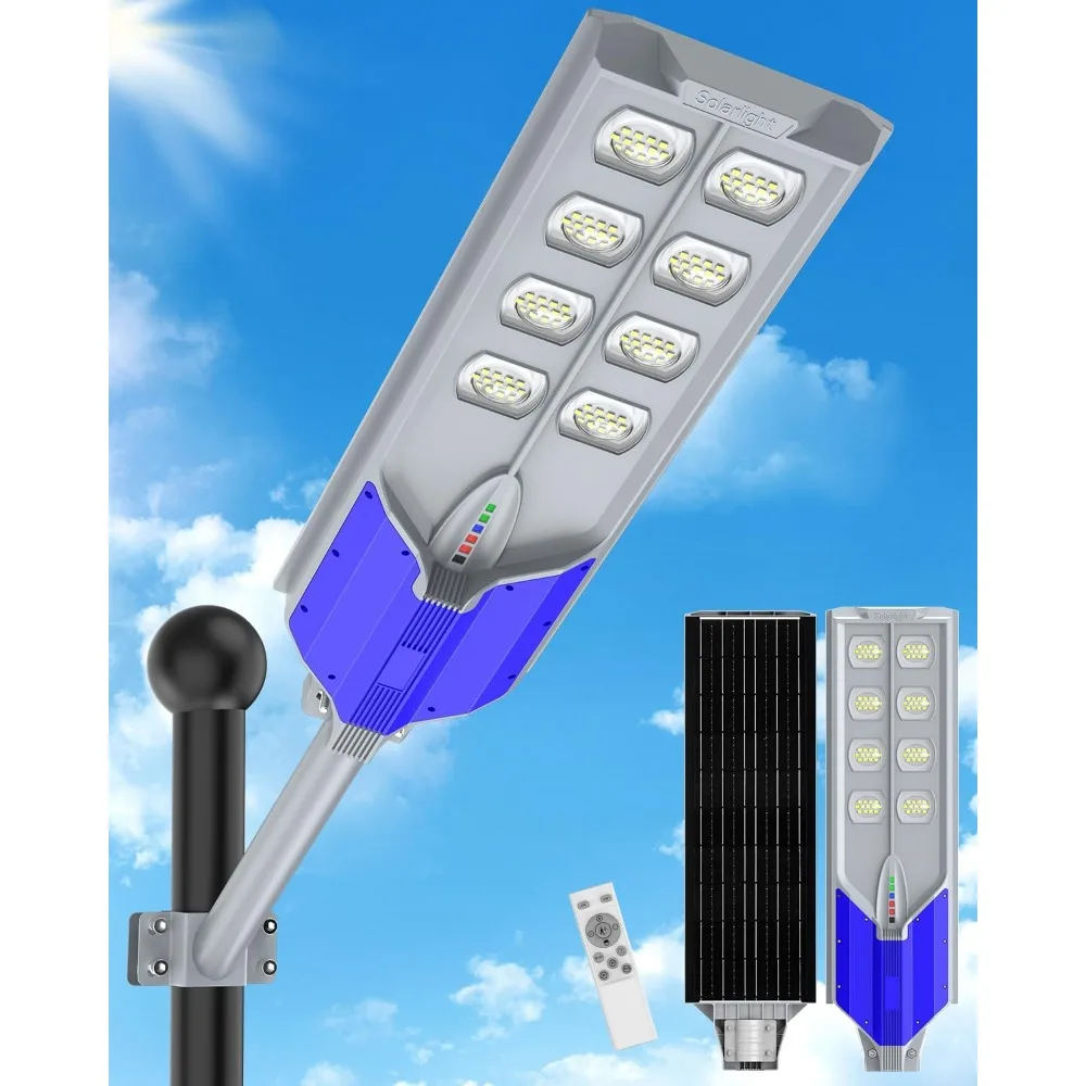 تعمل بالطاقة الشمسية في الهواء الطلق أضواء الشوارع من الغسق إلى الفجر مقاوم للماء IP67 محس حركة الأمن كشاف ضوء لوقوف السيارات الطريق