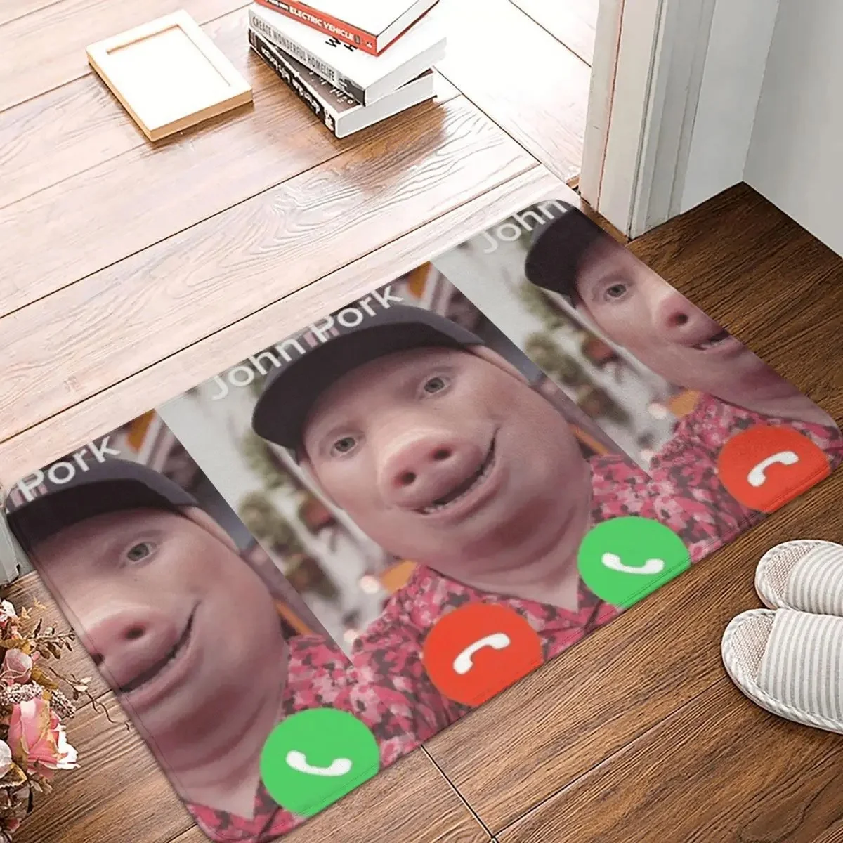 جون بورك يدعو الإجابة على المكالمات الهاتف ممسحة الكلمة حصيرة G السجاد البساط للمطبخ مدخل المنزل مسند القدم حصيرة ترحيب حصيرة #2