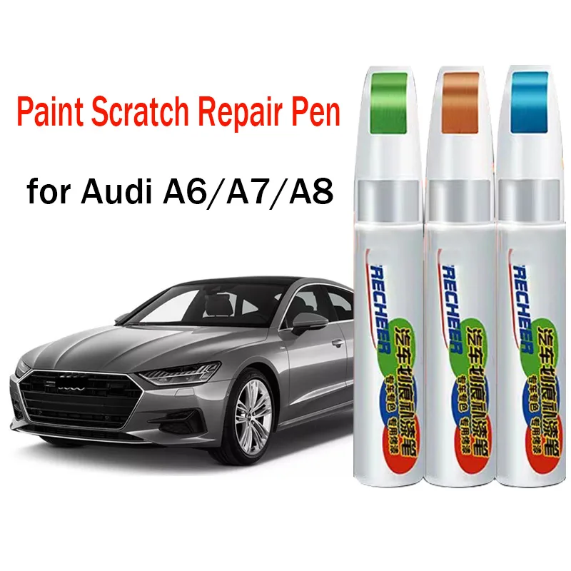 ปากกาสีรถ Scratch Repair Touch-Up ปากกาสีสําหรับ Audi A6 A7 A8 L Paint Scratch Remover สีรถ Care อุปกรณ์เสริม