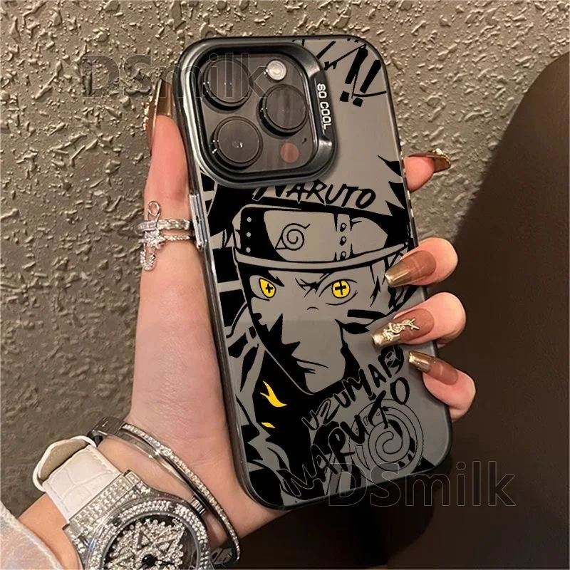 NARUTOS iPhone Case For iPhone 16 15 14 13 12 11 Pro Max X XR XSMAX 8 7 Plus Candy Matte Shockproof Back Cover