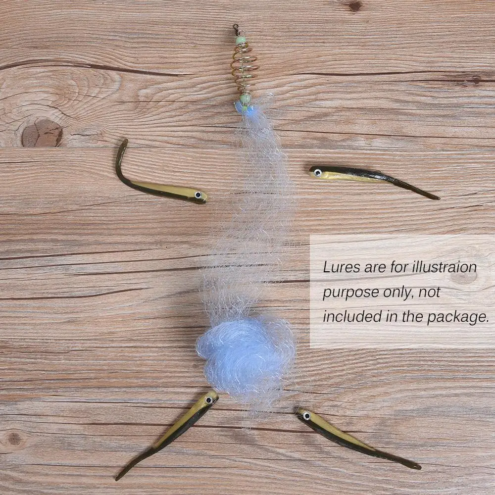 2 قطعة صافي صيد سمك الشبوط معالجة Pesca النحاس الربيع الضحلة الصيد المعاوضة مع مضيئة الخرز شبكة صافي للصيد الليلي