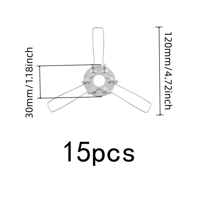 15 pcs 120mm Lampshade Spring Clamps, Lampshade Fixing, Firm Secure Grip, Strong Metal Spring, Multipurpose