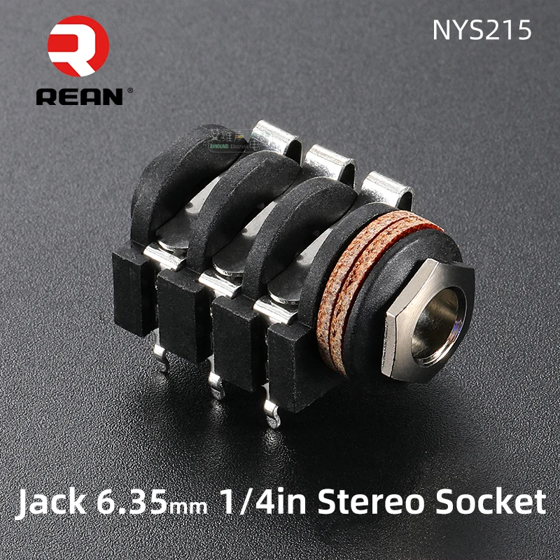 Neutrik‘s REAN 6,35 mm 1/4 ''gniazdo 3-biegunowe TRS audio gniazdo stereo NYS215 PCB bezpośrednie sorowanie mikrofonu żeńskie złącze gniazdowe 1 szt.