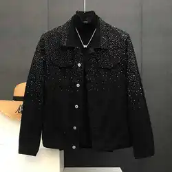 Fashionable Hot Diamond Jacket Spring and Autumn 2025 New Men's Tops Retro Short Jackets