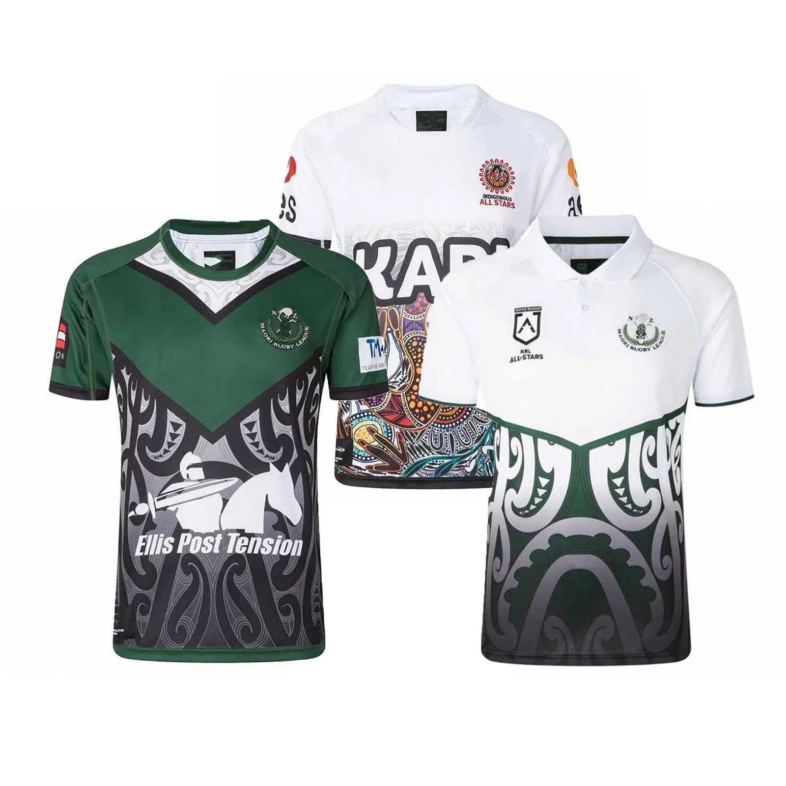 

2022 All Stars Indigenous Men's Authentic Replica Jersey Rugby Sport Shirt S-5XL