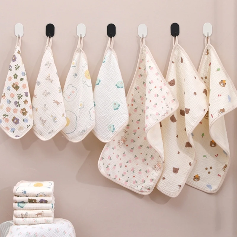 Baby Towel Soft Burp Cloth Toddler Breathable Thickened Wash Cloth Cotton Face Towel Drooling Bib Kindergarten Facecloth