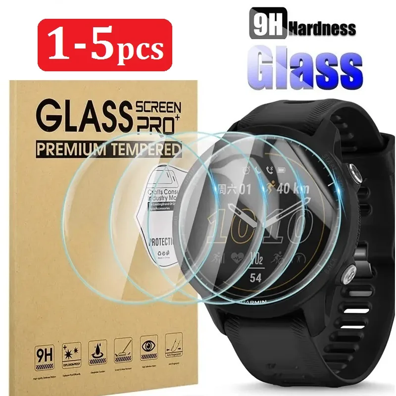 Tempered Glass on Garmin Forerunner 255 255s 165 55 45 245 235 645 735 735XT 935 945 955 Smart Watch Film Screen Protector