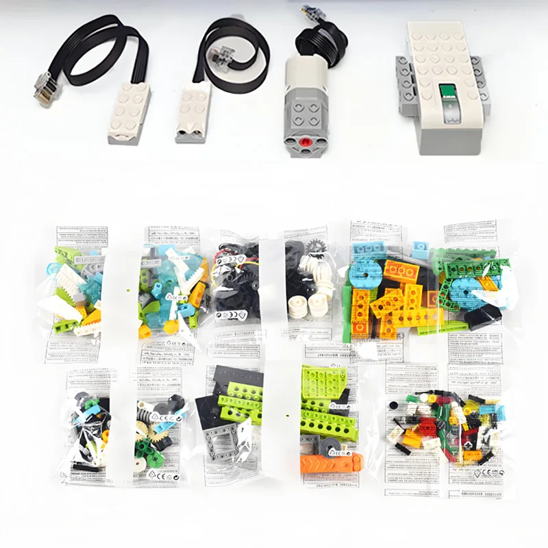 280PCS Programmazione FAI DA TE Robot Mattoni Elettronici Hub Motore Kit Compatibile con Blocchi di Costruzione WeDo 2.0 45300 Robotica Educativa