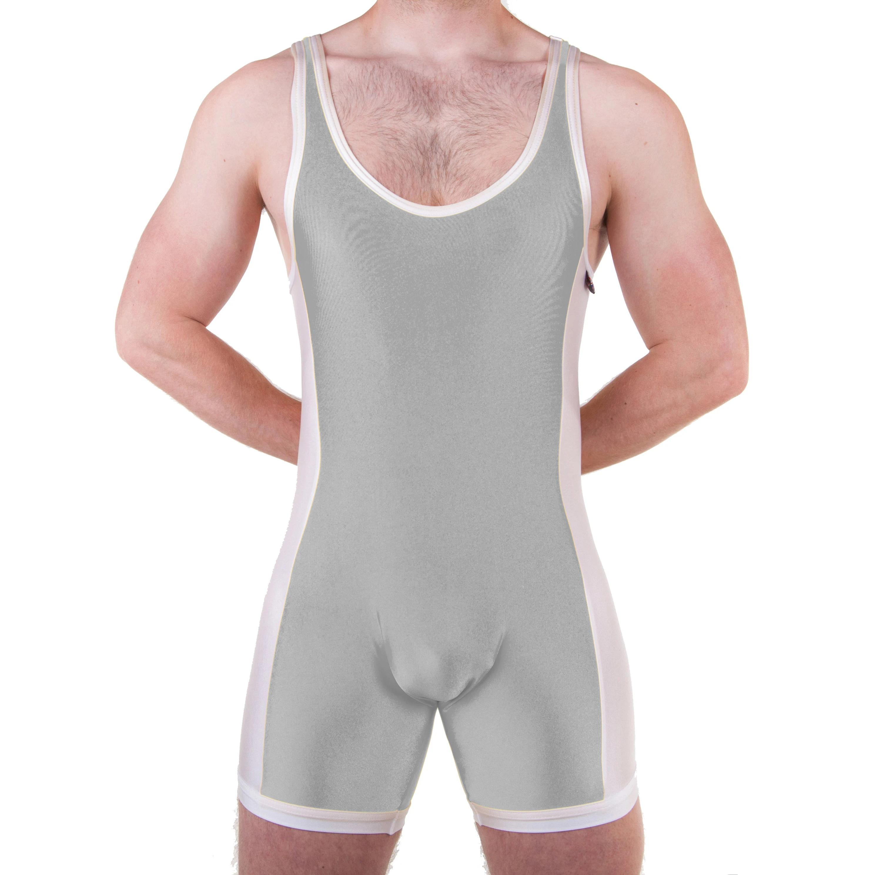 Wrestling Singlets Tummy Control Wear GYM Sleeveless Triathlon PowerLifting Clothing Running Skinsuit Classic Style Solid Color