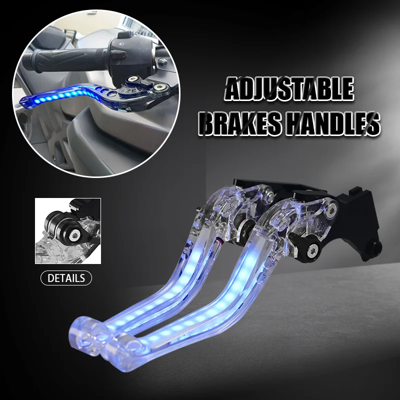 

New Arrival Motorcycle Adjustable Always on Turn Signal Light Short Brake Clutch Lever Handle Grips For YZFR7 yzf-r7 2021-2025