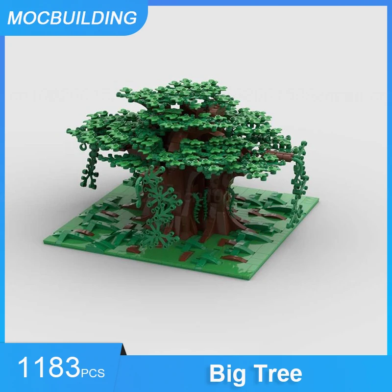 Moc-ビッグツリーモデルビルディングブロック、DIY組み立てレンガ、自然風景、教育およびクリエイティブコレクション、クリスマスおもちゃギフト、1183個