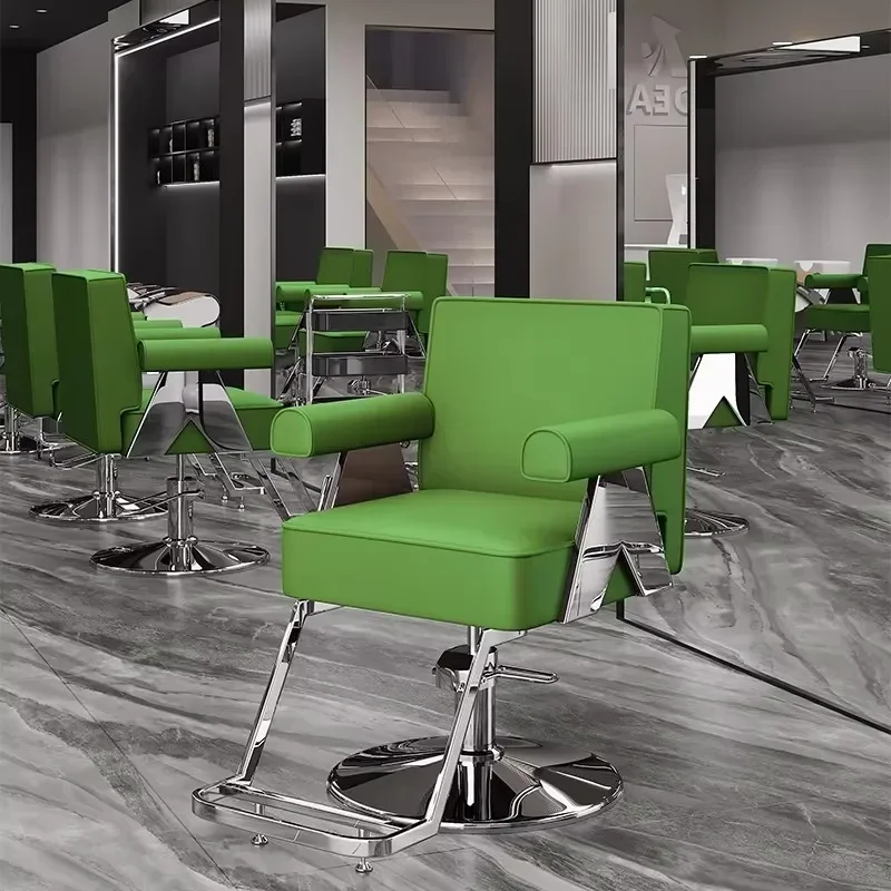 تصميم فريد من نوعه كرسي الحلاق الأوروبي الفاخر العصرية البهجة كرسي الحلاق الشمال المهنية سيلا باربيرو الأثاث التجاري #4