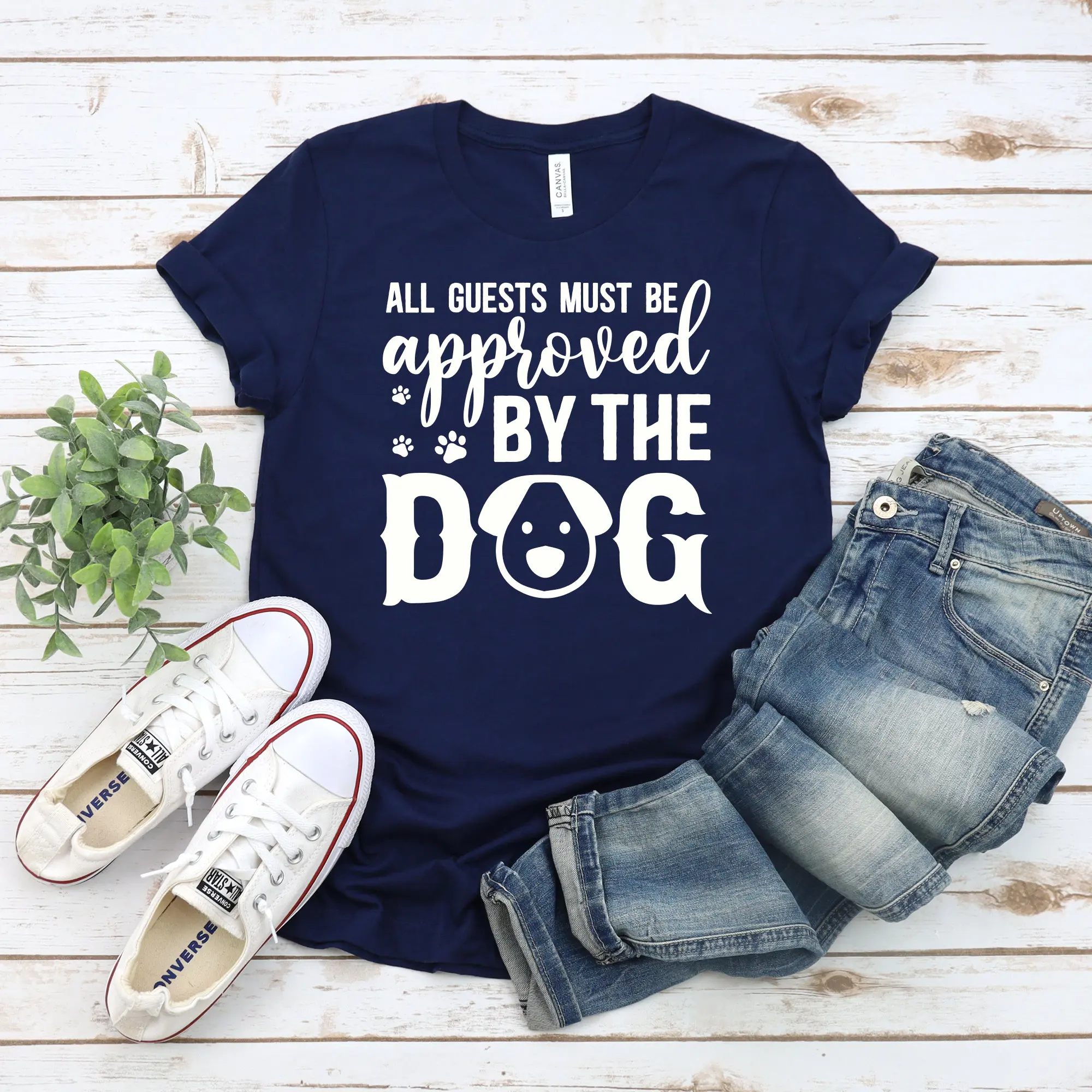 Funny Dog T Shirt Owner For Lover All Guests Must Be Approved By The New Person