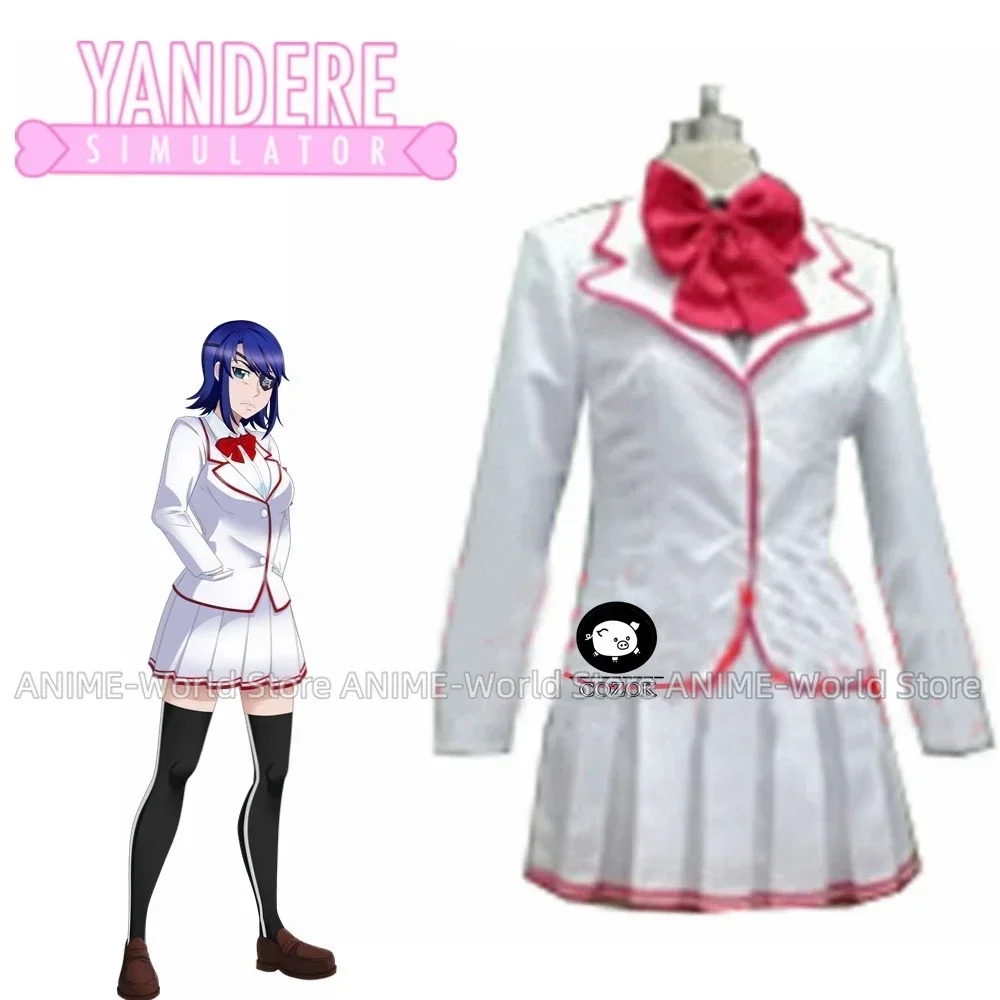 

《Custom Size》Yandere Simulator Ayano Aishi Yandere-chan aoi ryugoku School Uniform Cosplay Costume