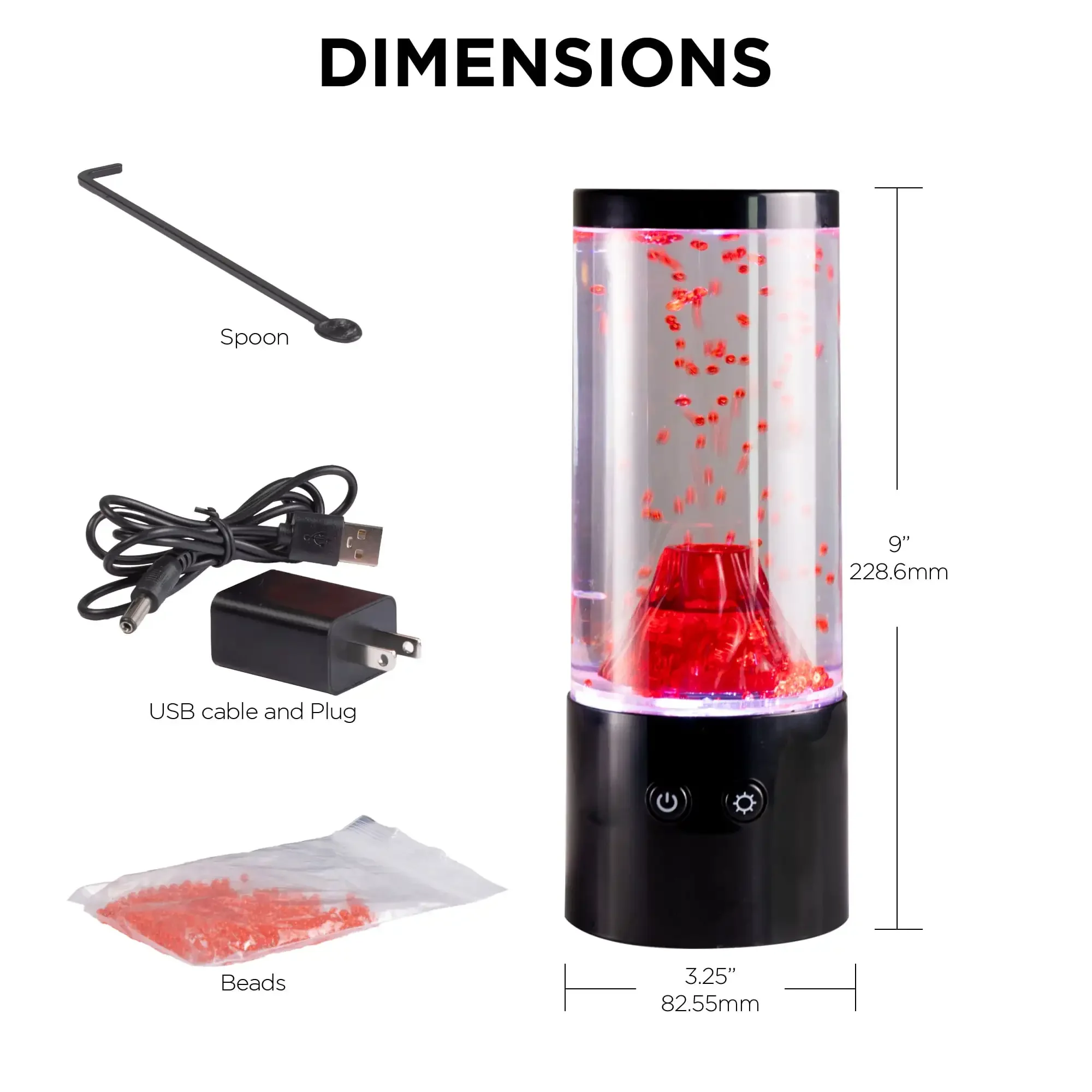 ضوء ليلي جديد بمزاج RGB Volcano LED مقاس 9 بوصات - يعمل بمنفذ USB، ومحاكاة الحركة، وصغير الحجم وخفيف الوزن #6