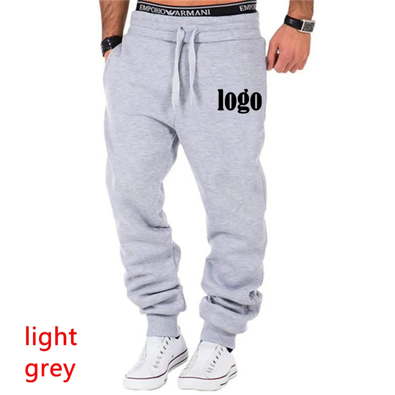 Men's Drawstring Cargo Sweatpants, Elastic Waist, Monochromatic Pocket Pants, Casual Sport Pants, New