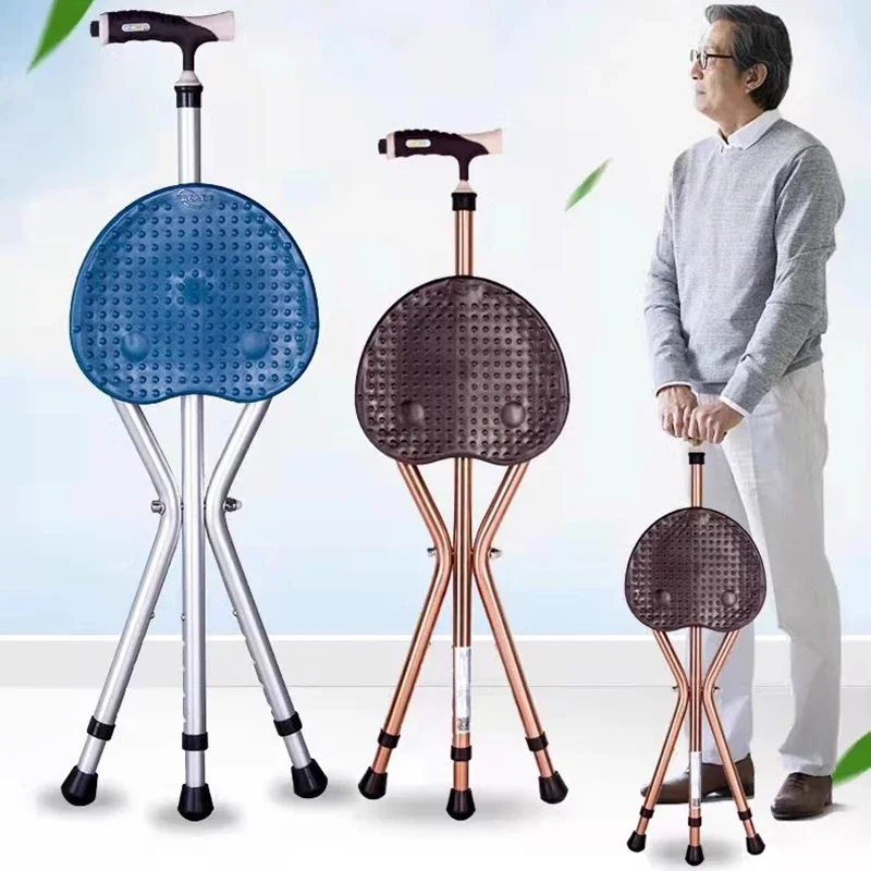 

Ultralight Stool Stool Aluminium Alloy Solid Old People Stool Walking Stick Senior Furniture Le Stampelle LLSC