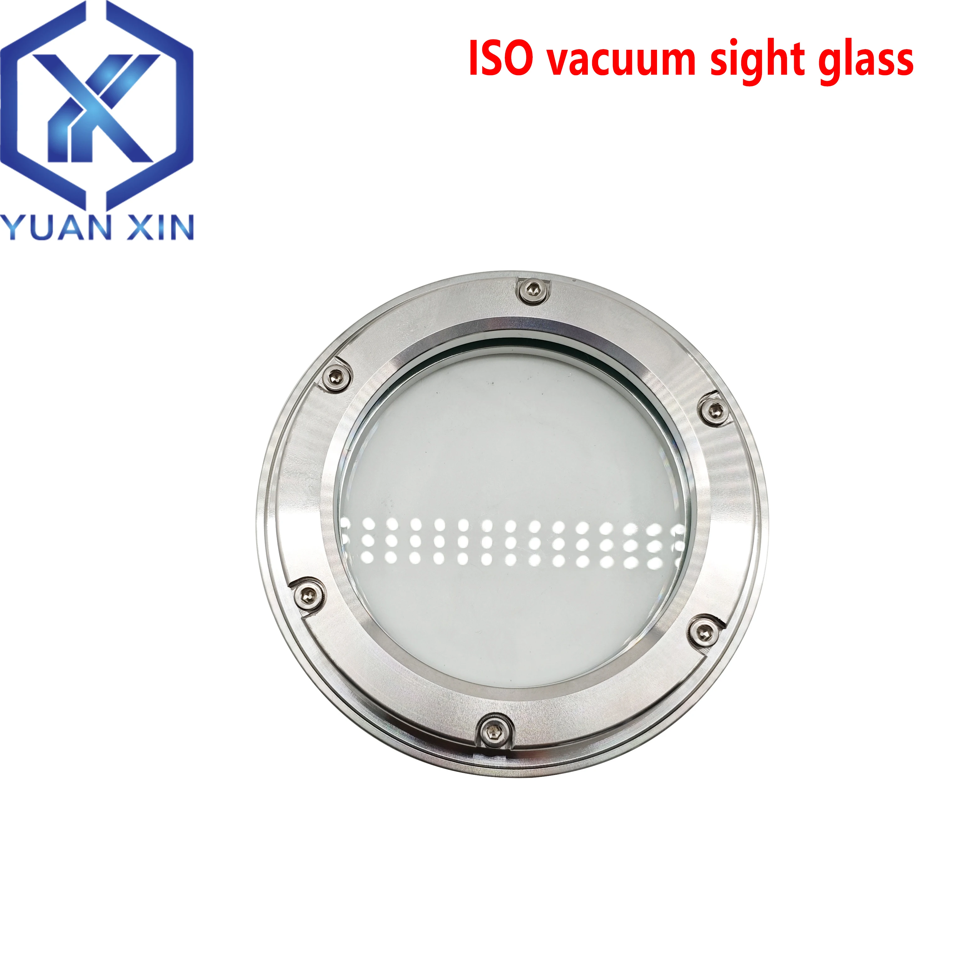304 Stainless Steel ISO Vacuum Sight Glass with ISO Flange Observation Window for Pressure Vacuum Systems ISO63 ISO80 ISO100