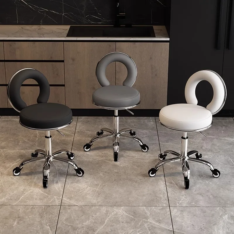 

Большой рабочий табурет, подъемный круглый табурет, табурет для красоты, вращающийся шкив, табурет для волос, табурет для макияжа, парикмахерская