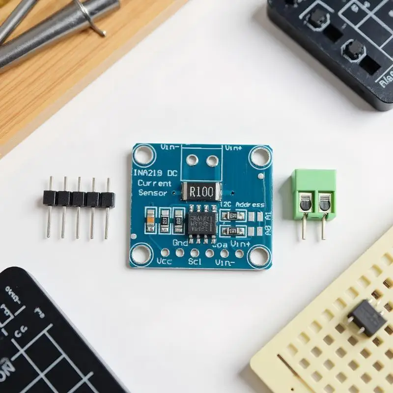1/3/5pc Blue Board INA219 Unit DIY 3V-5V IIC I2C MCU-219 Two-way Power Monitoring Sensor Module