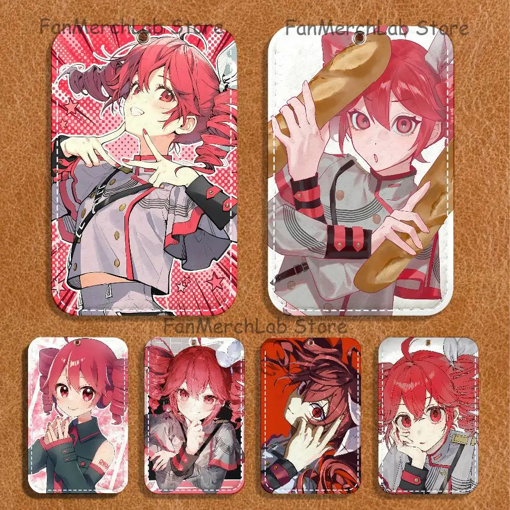 

Electronic Musicians K-Kasane TetoS Holder Keychain For Bank Business Work Card Holder Student Card Protective Case Bus Card