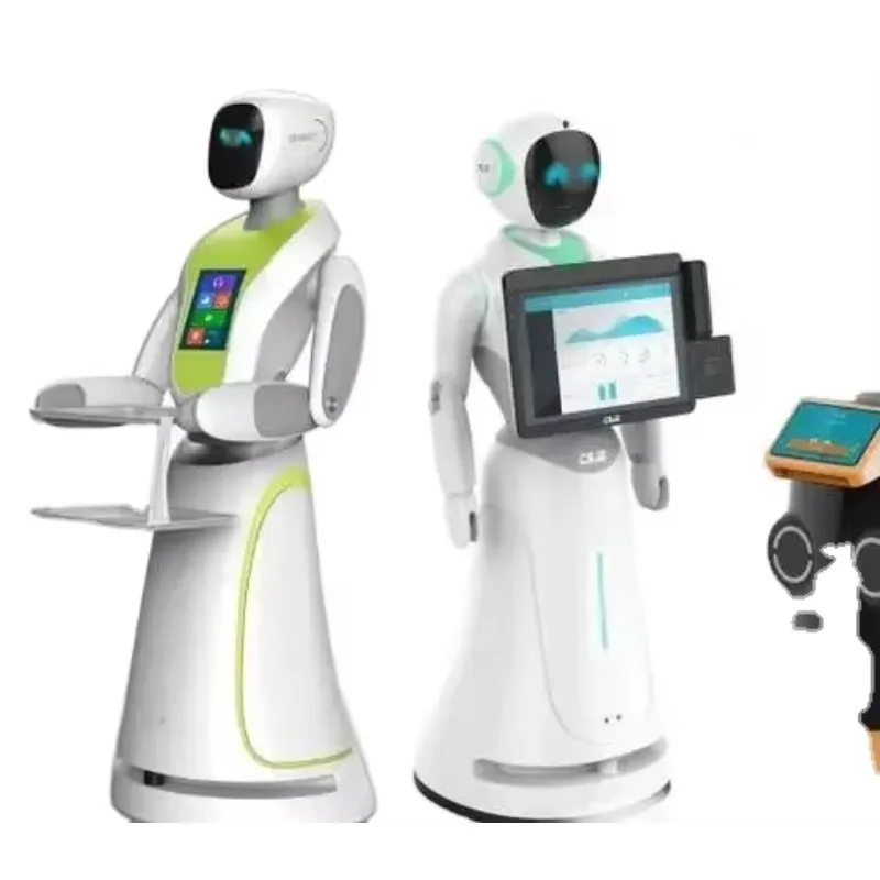 Autonomous Mobile Robot For Hotel Service Self Driving Food Delivery Welcoming Guide Machine Intelligent Navigation High Tech