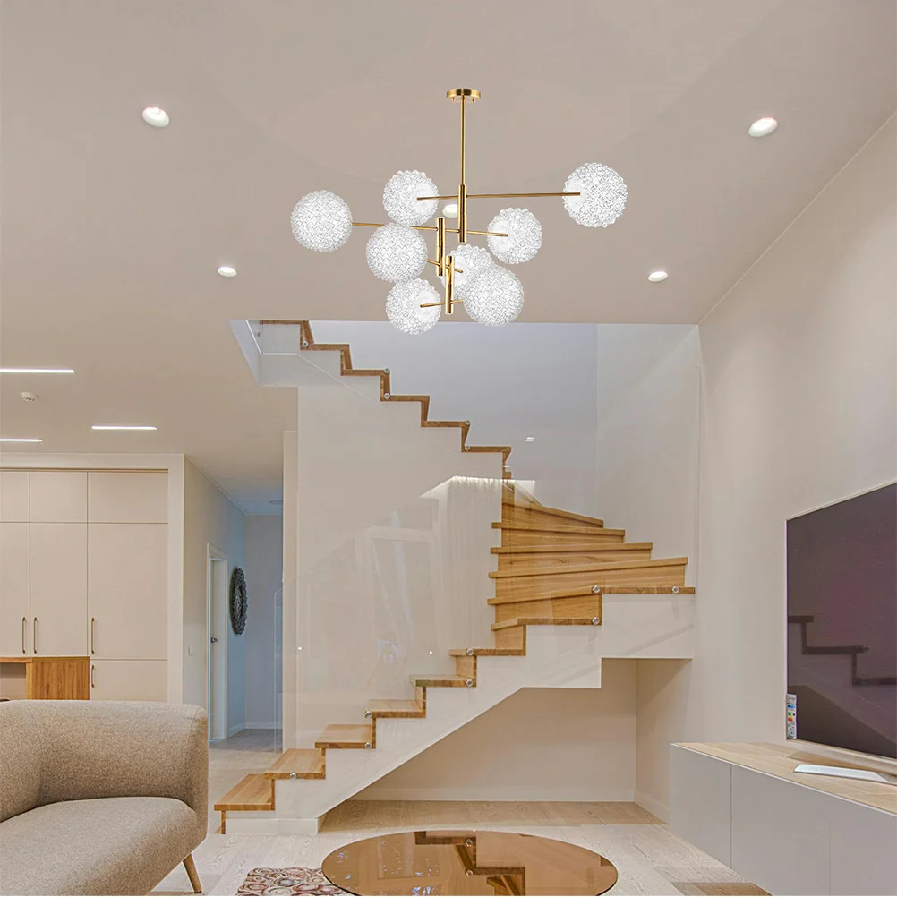 

2 шт. абажур из прозрачного стекла G9, винтовое основание, круглый глобус, абажур для подвесных светильников, домашний декор, энергоэффективное рассеивание тепла