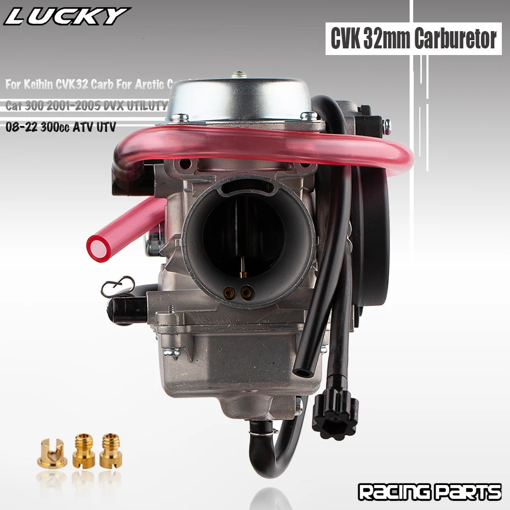 CVK 32mm Motorcycle Carburetor For Keihin CVK32 Carb  For Arctic Cat 250 2002-2005 300 2001-2005 2X4 4X4 DVX ATV Quad Pit Bike