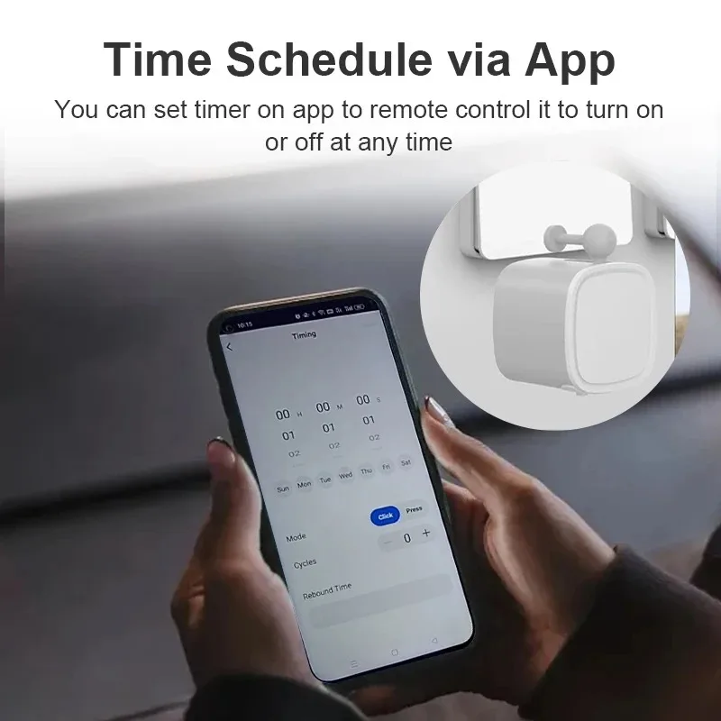 Tuya-Robot inteligente con Bluetooth, interruptor de dedo recargable, pulsador de botón, aplicación remota, Control de dispositivo, interruptor Smart Life