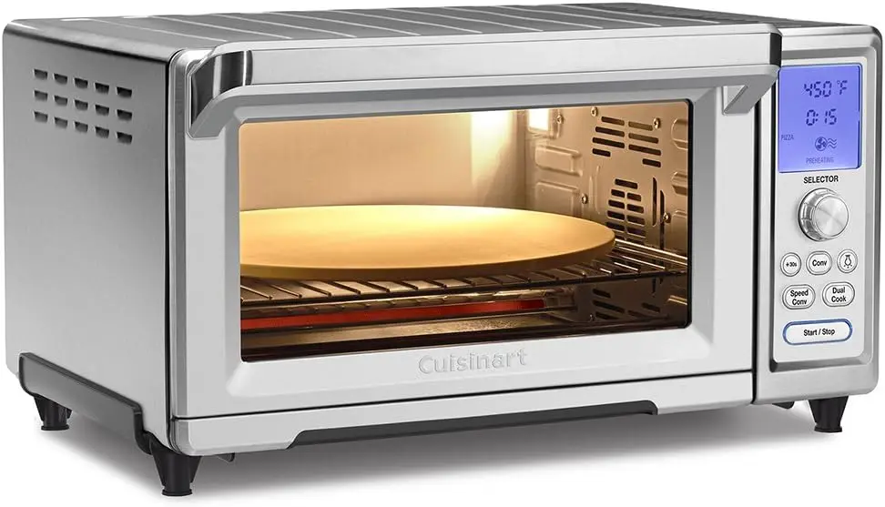 Convection Toaster Oven with Non-Stick Airfryer Basket - 1800W,  Precise Temp Control, 2 Racks, Baking Pan