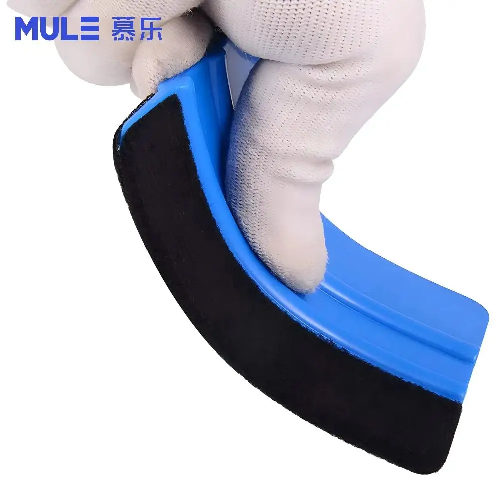 10x7cm Carbon Fiber Vinyl Car Sticker Film Install Squeegee Scraper with Felt Tool - Car Wrap Installation Kit view 3