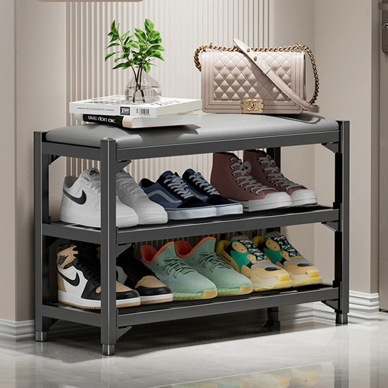 Narrow Product Shoe Cabinet Vertical Short Space Saving Shelves Shoe Cabinet Organizer Metal Organizador De Zapatos Furniture