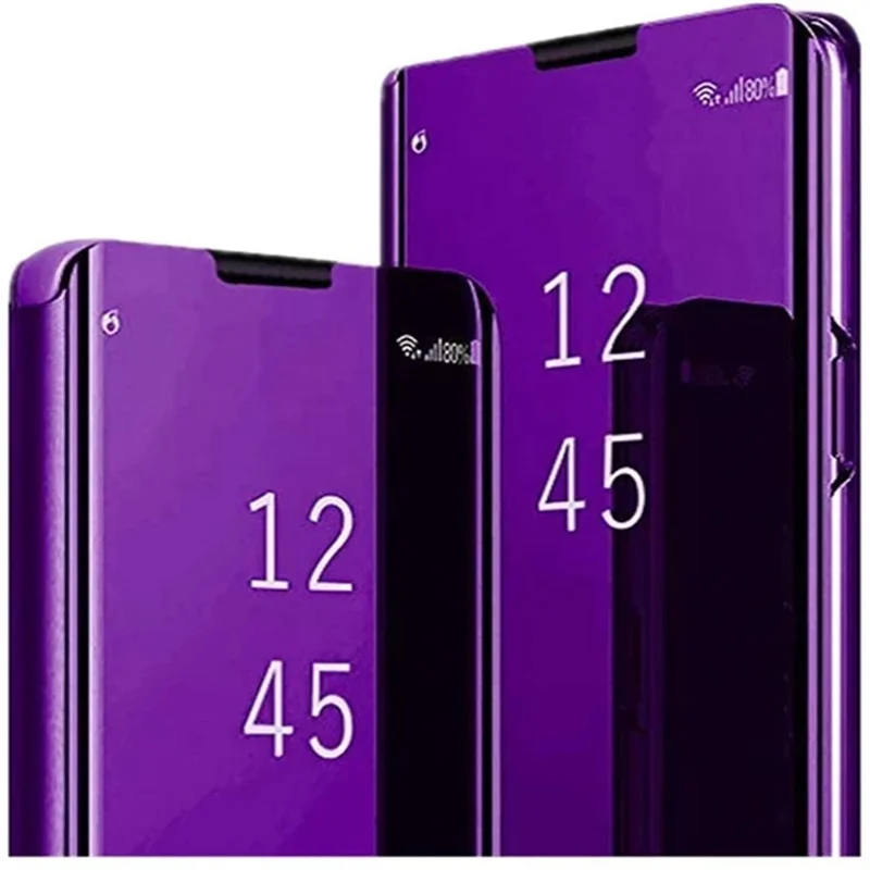 

Зеркальные флип-чехлы для Samsung Galaxy S25 EDGE S24 S23 S22 S21 S20 Ultra Plus Чехол для Samsung S24 S23 S21 FE Note 20 Ultra Cover