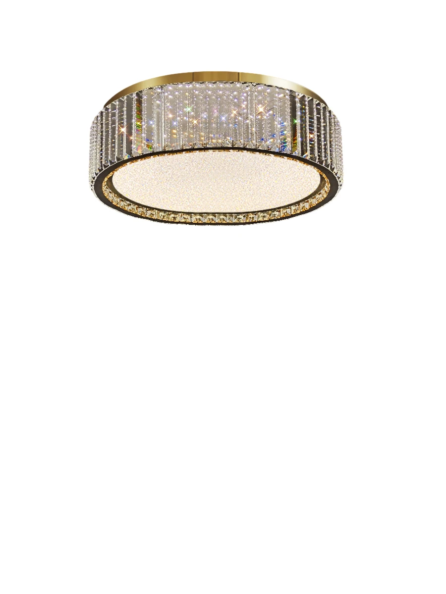 Imagem -06 - Modern Simple Crystal Ceiling Light Villa de Luxo Quarto Principal Study Light Sala de Estar Sala de Jantar Simples 2024