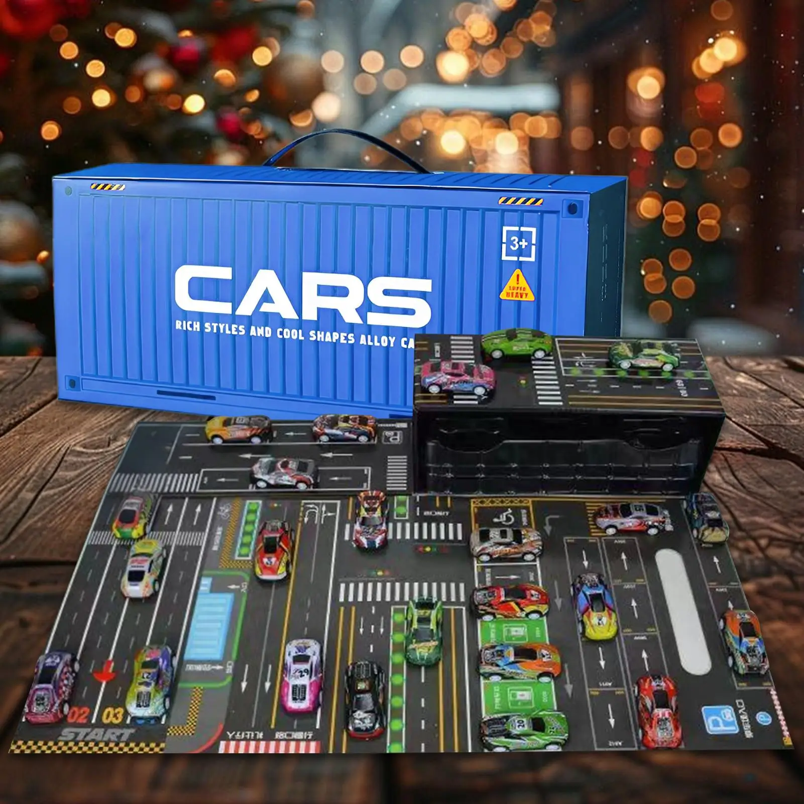 小さなおもちゃの車 24 個 収納ボックス付き 男の子 小さなおもちゃの車 プルバック式 就学前の子供 生徒 女の子 学生 子供向け