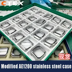 For AE1200 Casio case mod kit modification all metal case 3299 AE-1200 bezel glass waterproof ring kit 304 stainless steel part
