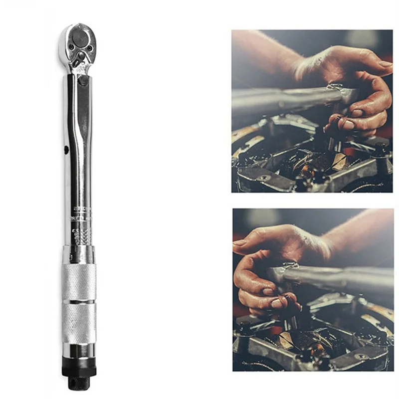 

AT19-Hand Tool Adjustable Torque Wrench 19-110NM 3/8 Inch Drive Auto Disassembly Spanner