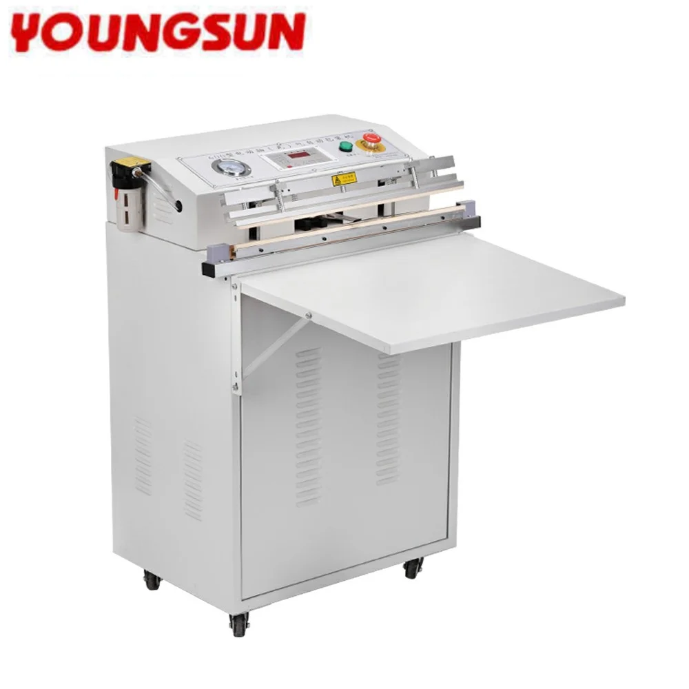 young sun 600 Simple Operation Industrial Suction Extract Air Iron Paint Automatic Vacuum Sealer Machine for Fruit Meat
