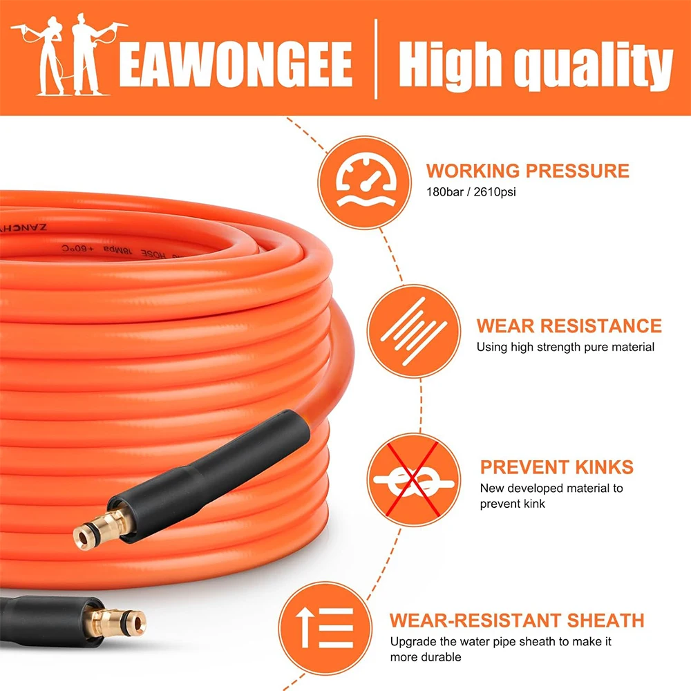 6~20m High Pressure Replacement Hose With Quick Connector Accessories Extension Water Hose for Karcher K Series K2 K3 K4 K5 K7