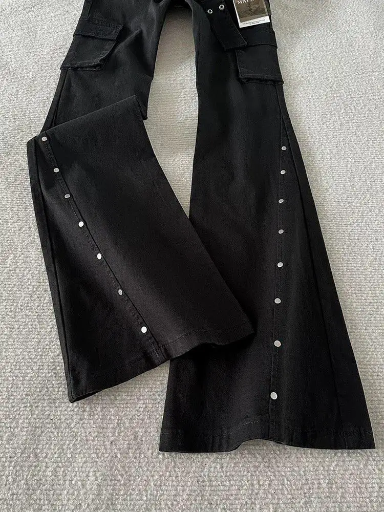 Slim Fit taille haute cloche Bot jean homme femme Cleanfit Version étroite jambe droite pantalon automne Faion jean décontracté