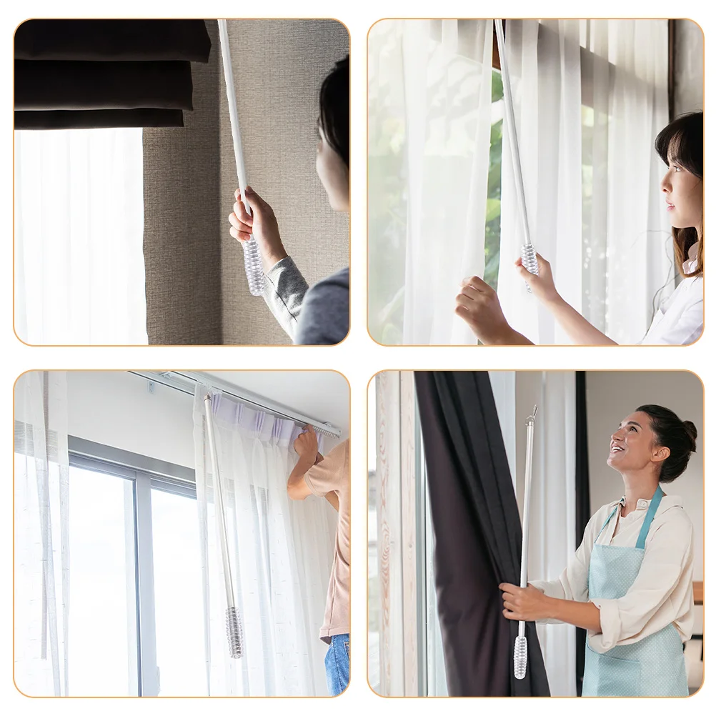 

Pull Wand Lightweight Manual Sliding Design Easy Grip For Long Drapes Drapery Pull Rod Wand Curtain Opener Blind