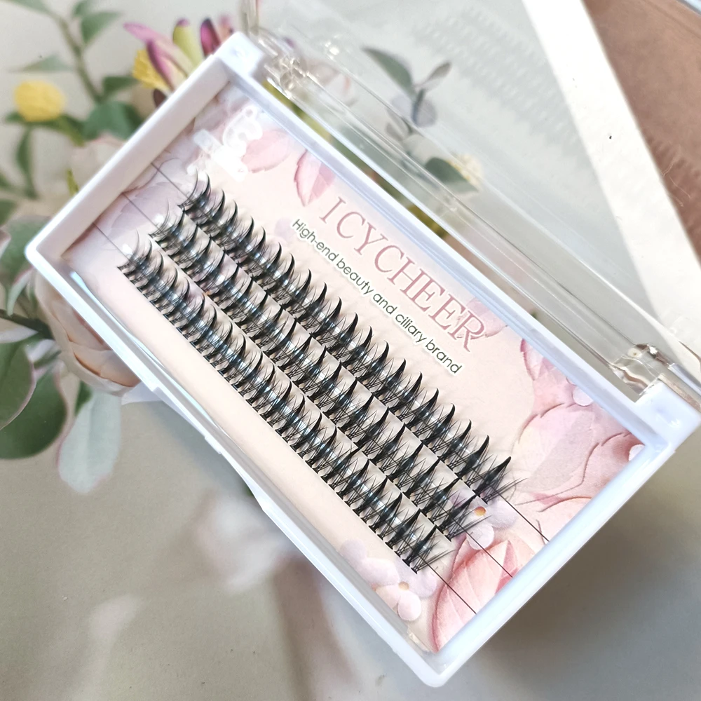 ปริมาณขนตา Cils ธรรมชาติ Fairy ปลานุ่ม Grafting ขนตาคลัสเตอร์ขนตาปลอมแต่งหน้าเครื่องมือ