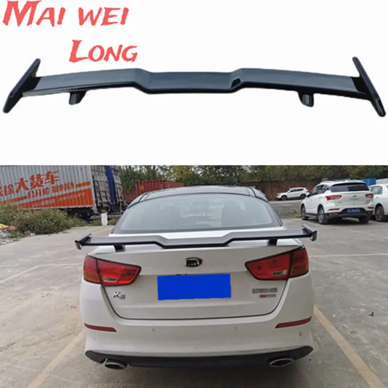 For kia K3 K5 K8 Stinger Optima Spoiler High Quality ABS Material Car Rear Wing Primer Color Rear Spoiler Optima  2010-2023