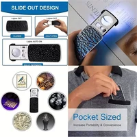 Loupe LED/UV coulissante 30X-90X – Loupe à bijoux portable Triplex pour la gemmologie et les travaux de précision en micro-gravure 6