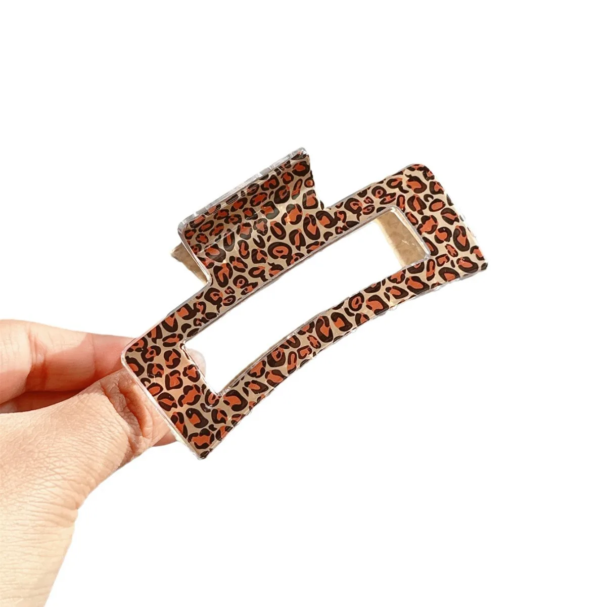 3pcs/set Hair Claw Clips, Leopard Print Design Vintage Big Hair Clips for Women, Hair Accessories for Girls.