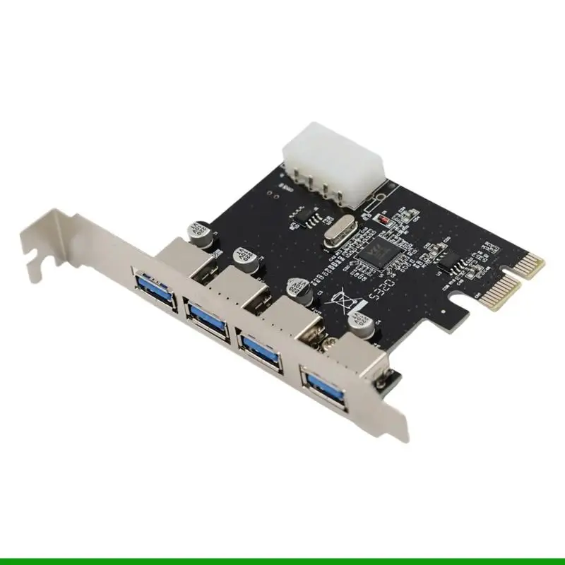 U55C USB3.0 PCIE Expansion Card Adapter PCIE 2/4 Port USB3.0 Controller PCIe Card