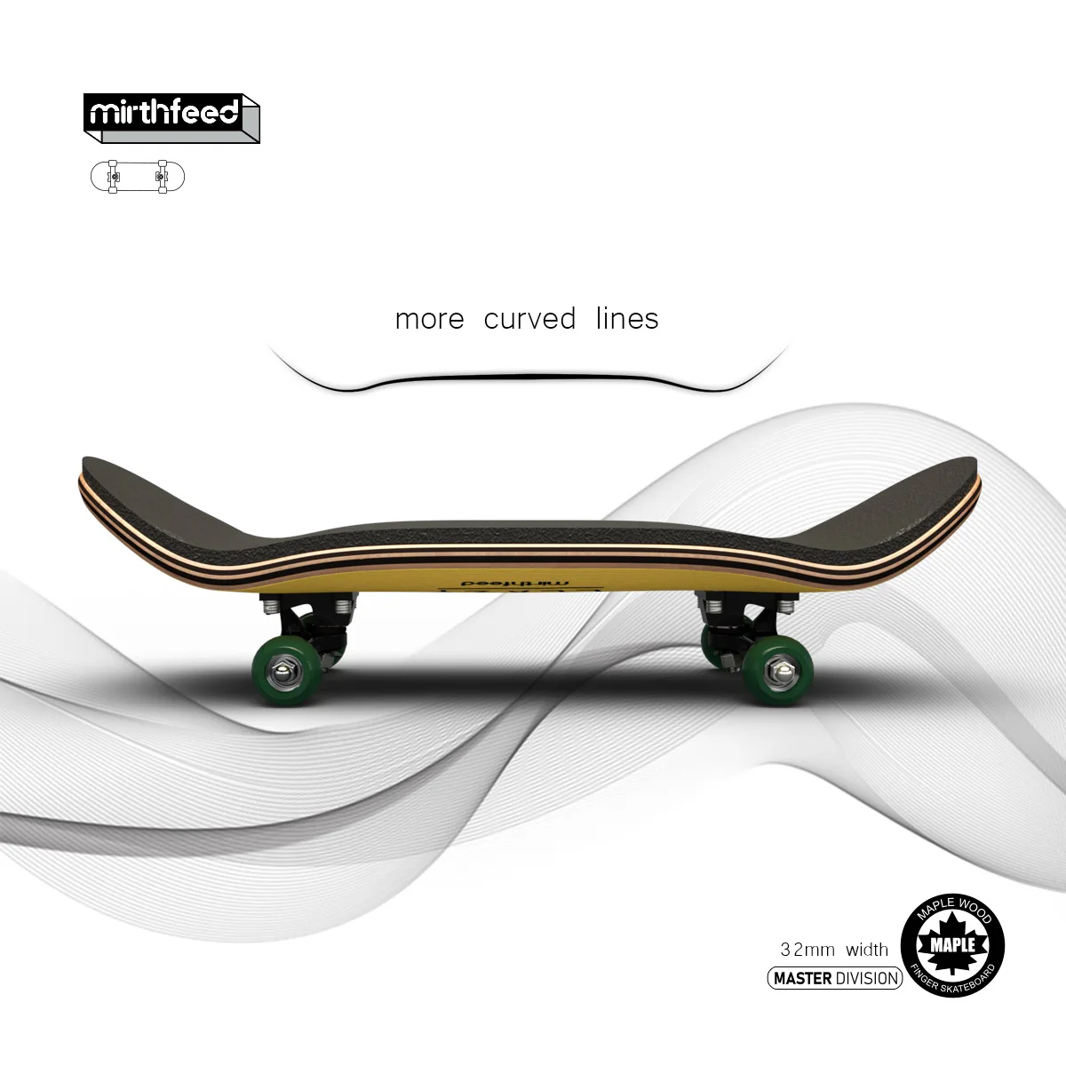 Mini portachiavi da Skateboard con punta delle dita con cuscinetto professionale in legno di acero a 5 strati giocattoli antistress per Skateboard regali per bambini